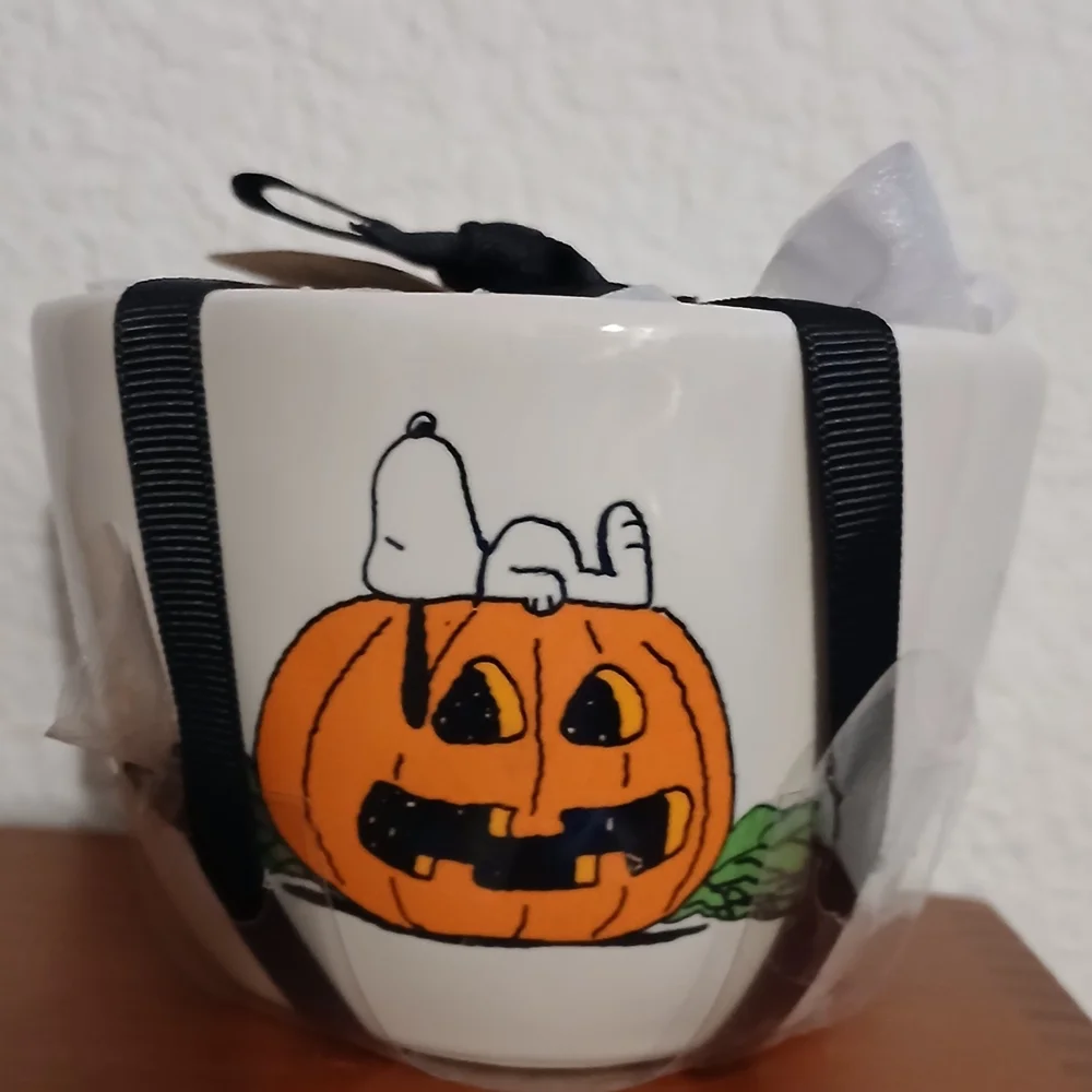 Peanuts Orange and White Snoopy Halloween Measuring Cups